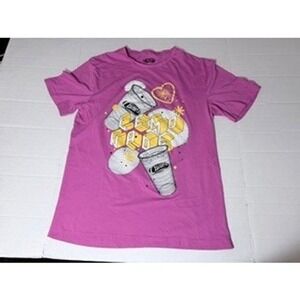 Raising Cane's Lemonade Graphic T-Shirt XL Purple Cotton Short Sleeve Crewneck